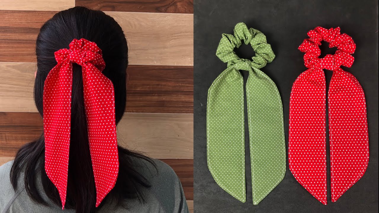 DIY Scrunchies easy to make | โดนัดรัดผมแบบง่ายๆ