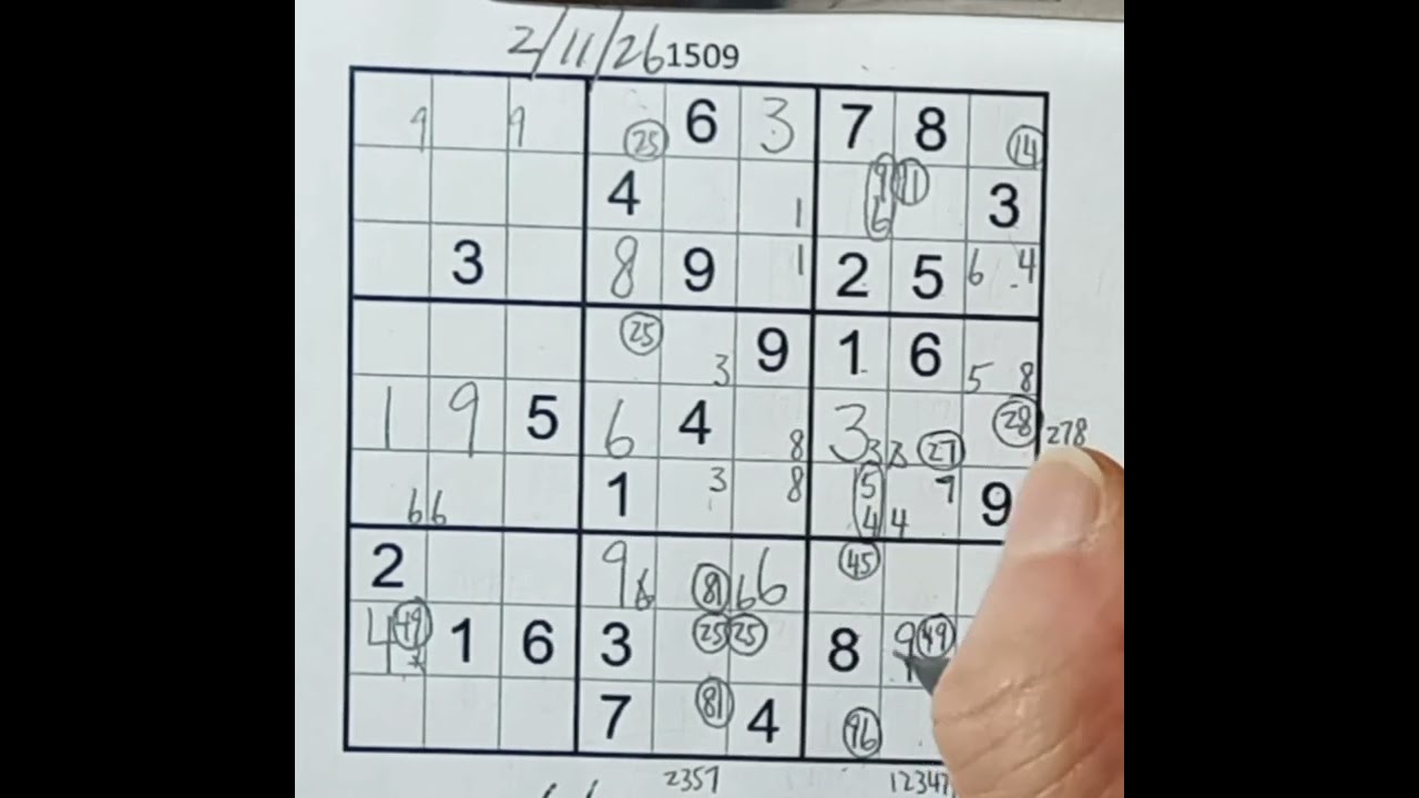 2/11/26 SUDOKU (1509)