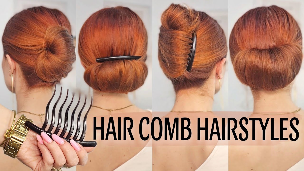 4 EASY HAIR COMB HAIRSTYLES ⚜️