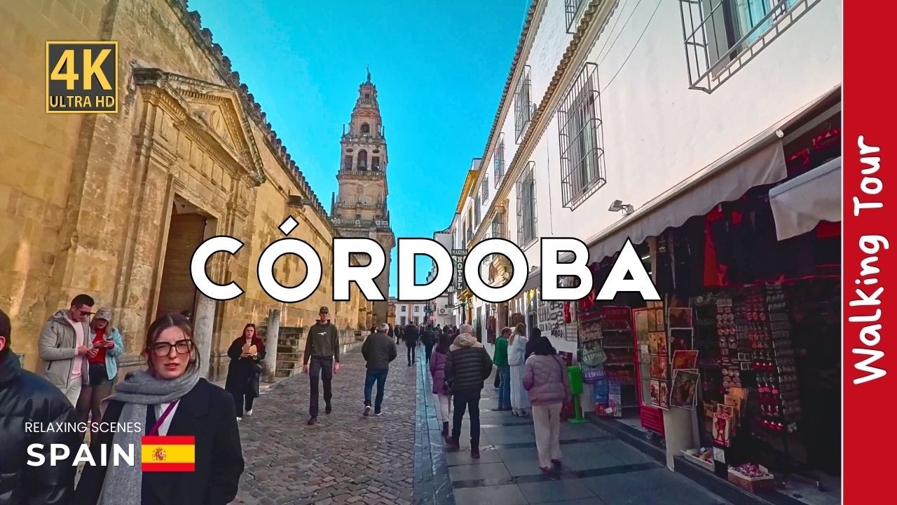 Córdoba, Andalucía en 4K | Recorrido a Pie por la Ciudad Histórica