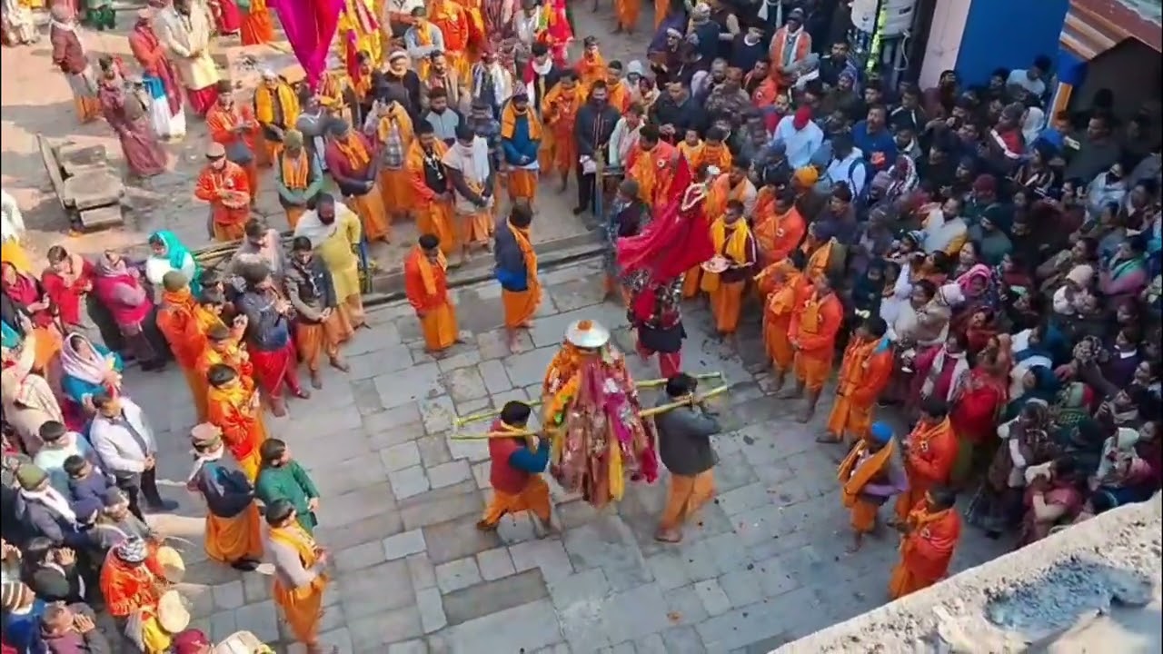 मकर संक्रांति पर 15 वर्षों बाद निकलीअगस्त्य ऋषि की दिव्यडोली यात्रा ( जय मुनि महाराज 🙏🌹)#जय हो देव 🙏