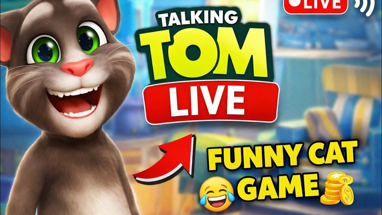 🔴 Talking Tom Live | Funny Moments 😂 | Cat Game Live | Road to 1K