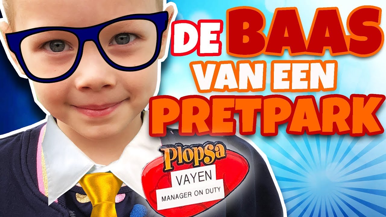 Ik ben 1 dag de BAAS van een PRETPARK! 🎢🤣 | Vayèn in Plopsa