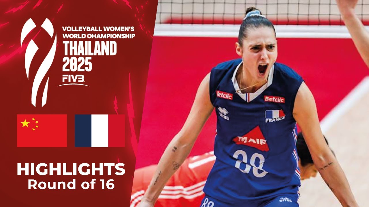 👉 🇨🇳 CHINA vs 🇫🇷 FRANCE | Highlights | Women’s Volleyball World Championship 2025 🏐🔥 [4K]