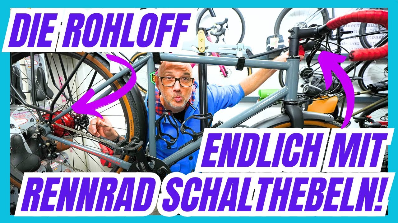 Fahrrad Pagels - Endlich kann man die Rohloff mit Rennrad Schalthebeln und jedem Drop Bar fahren!