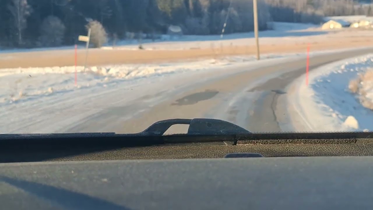 Ajelulla 1.2.2026 jossain päin Paimiota. Pakkasta -19 astetta. #paimio 