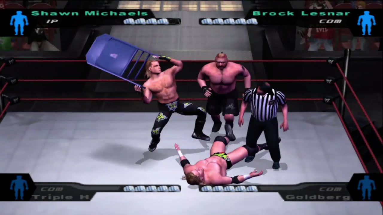 DX Triple H & Shawn Michaels vs Goldberg & Brock Lesnar 🔥 WWE HCTP Dream Match