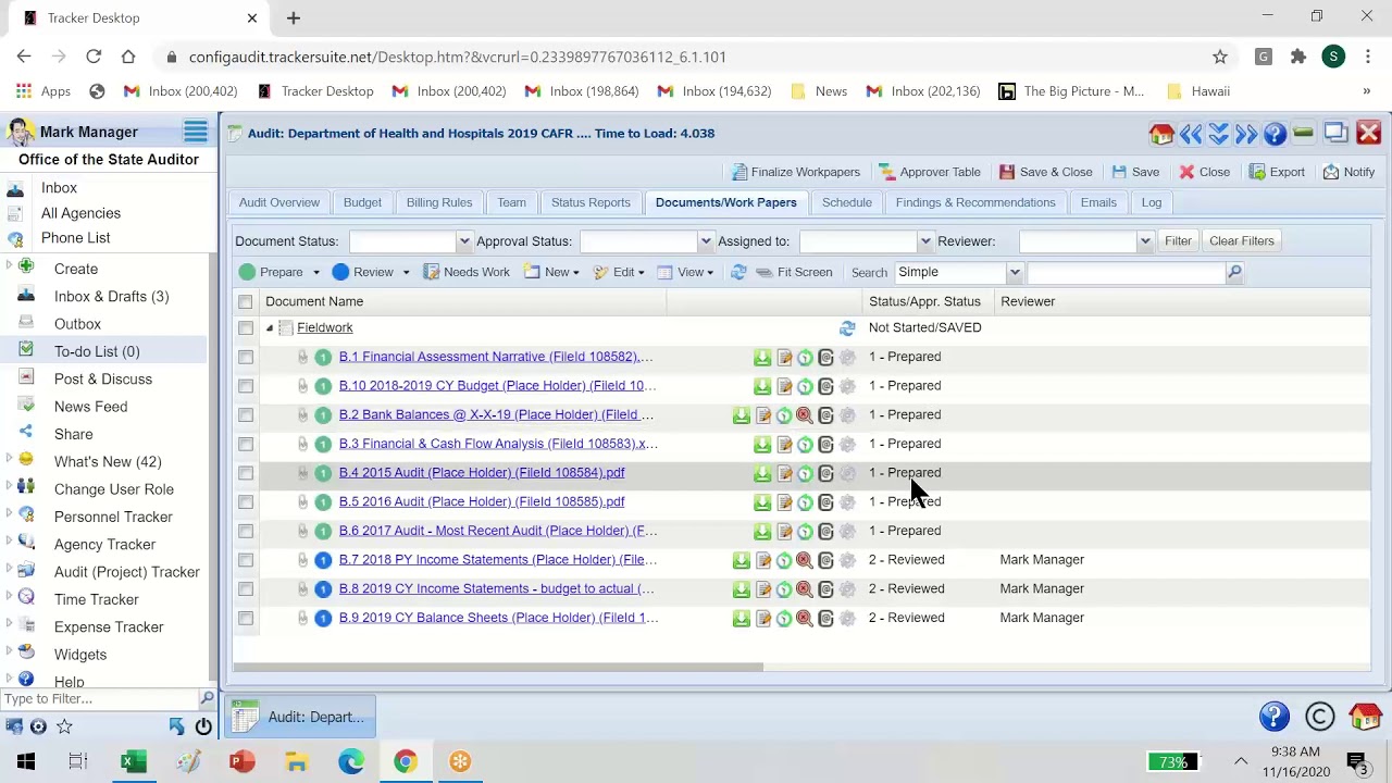 Audit Project Tracker
