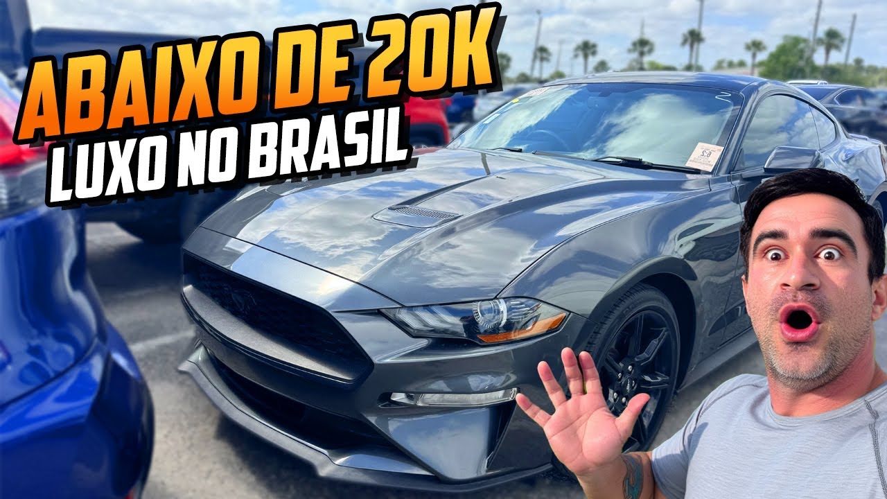 5 CARROS DE ATÉ 20 MIL NOS EUA 😲 De LUXO no BRASIL