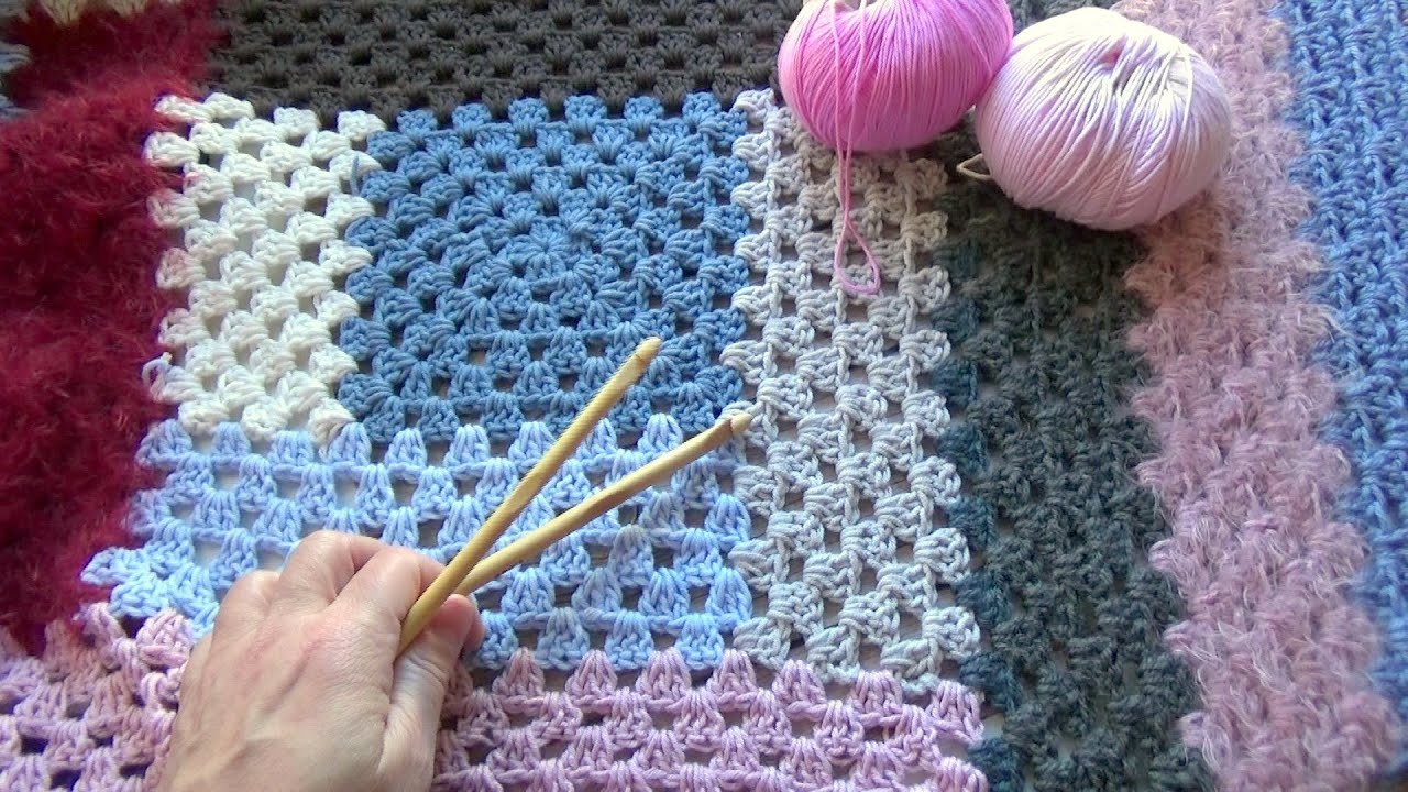 Manta sin coser de ganchillo  |crochet facil