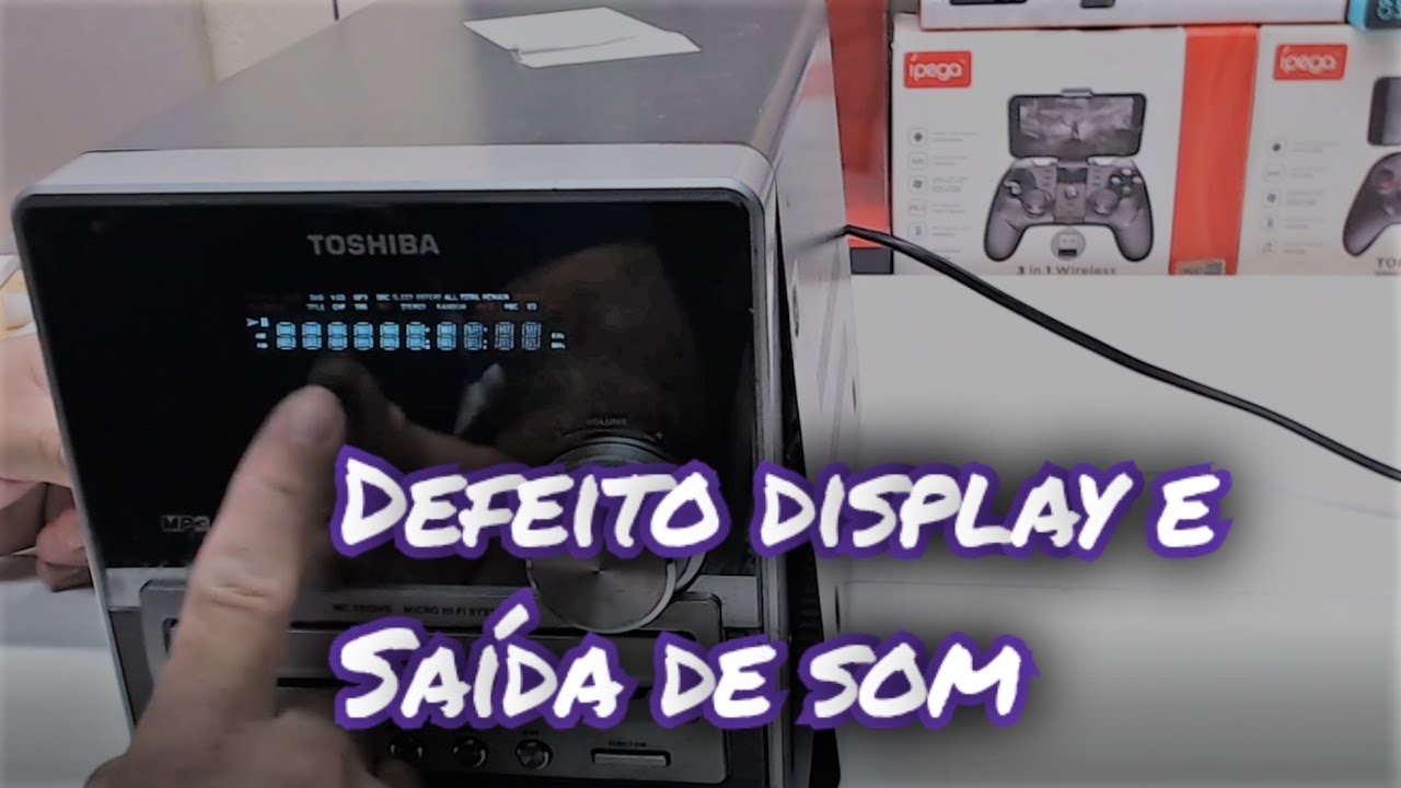 Conserto som Toshiba saída e display com defeito