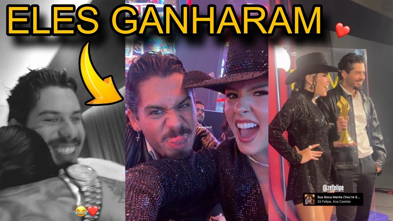 🚨 ZÉ FELIPE E ANA CASTELA ARRASARAM NA PREMIAÇÃO DA MULTI SHOW E AINDA GANHARAM. 😍