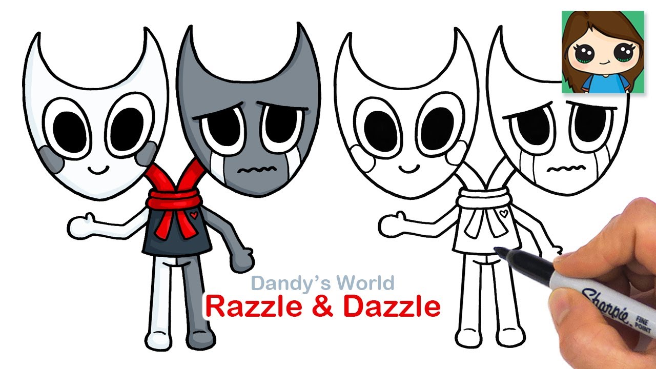 How to Draw Razzle & Dazzle | Dandy's World