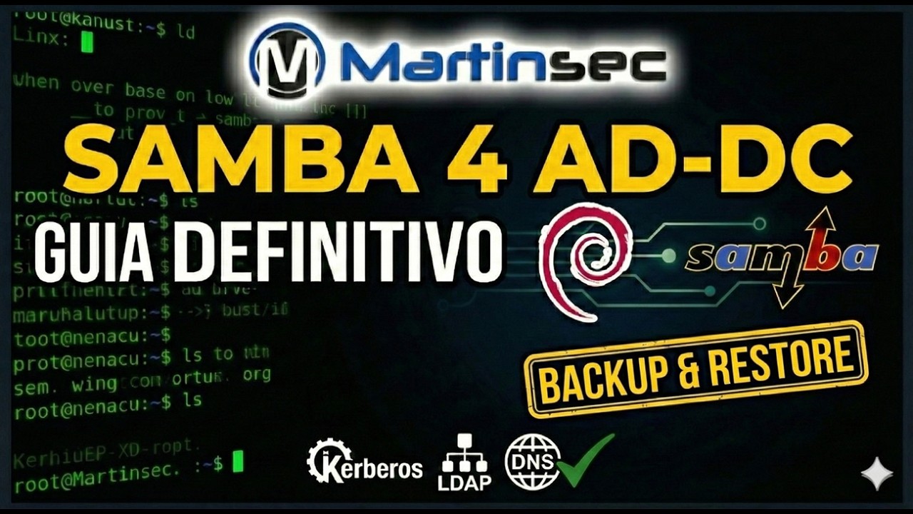 Samba 4 AD-DC 2026: Backup & Restore do ADDC Samba 04 ADDC.