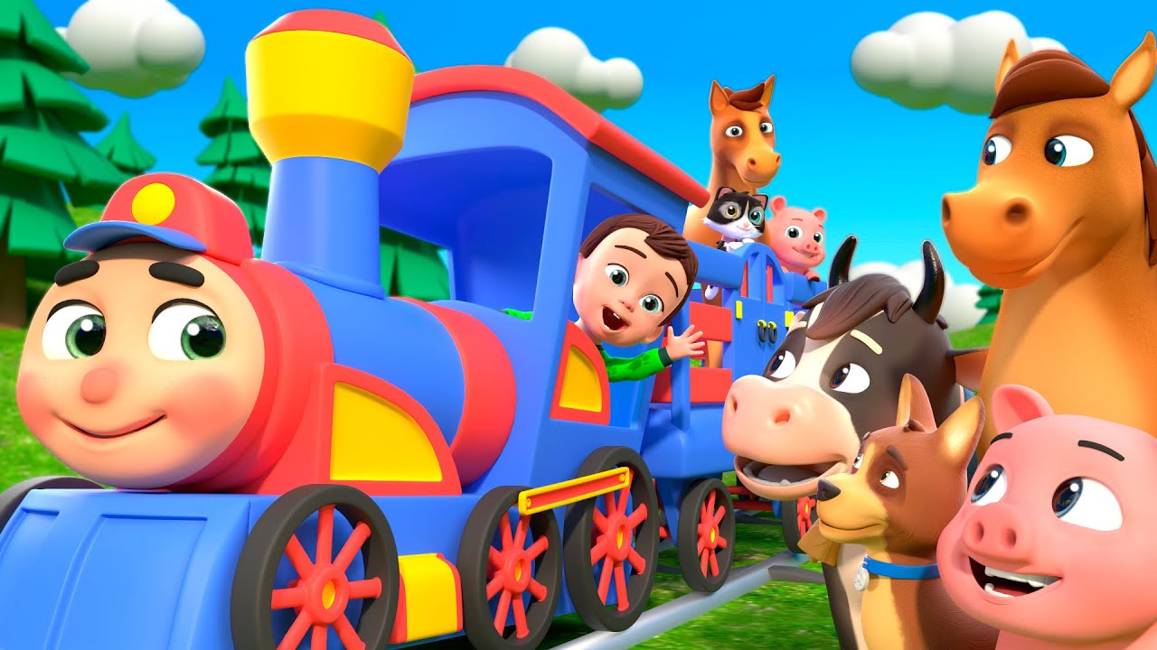 Animal Train Song Choo Choo | Newborn Baby Songs & Nursery Rhymes