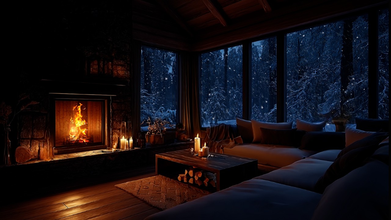 Relaxing Winter Piano Music | Warm Your Soul on a Cold Night, Ease Anxiety and Fall Asleep Instantly