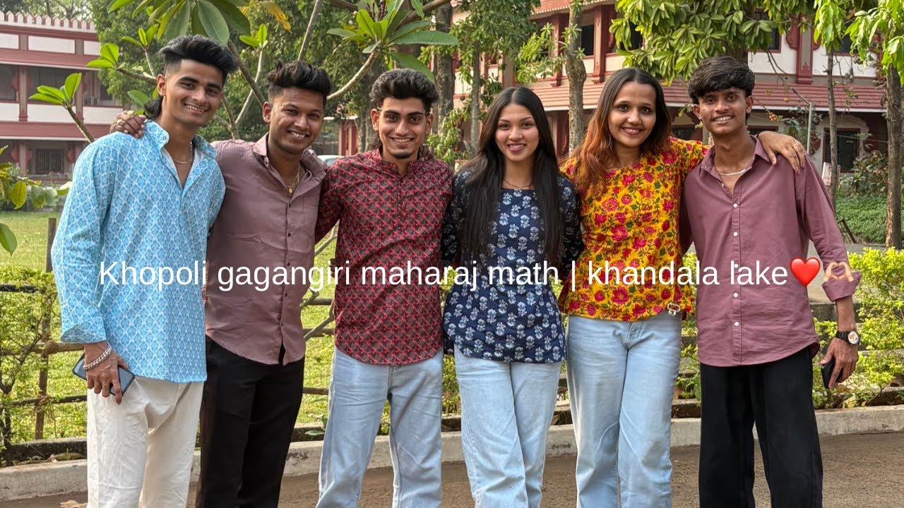 Khopoli gagangiri maharaj math | khandala lake❤️🫶🏻 #trending #viral #vlogger #travling 