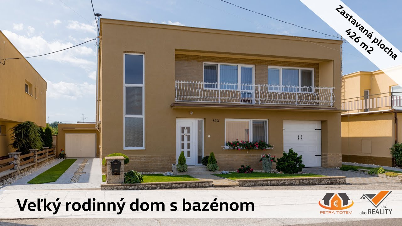 Veľký rodinný dom s bazénom - Gbely