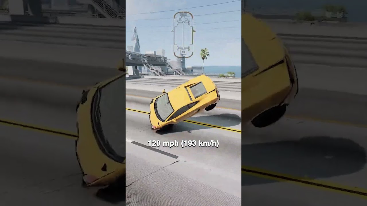 Lamborghini Gallardo Vs Pothole | BeamNG