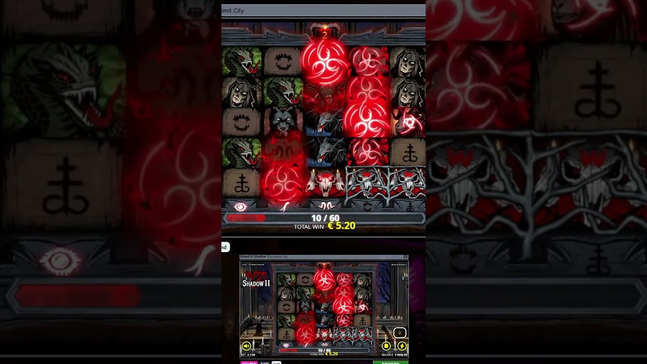 Blood & Shadow 2 Big Win! 🩸🌑 Dark magic, massive payout! #Shorts #Slots #BigWin #slot #casino