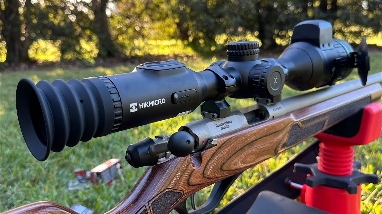 HIKMICRO Alpex 4k LRF night vision scope. Kill shots with a Lithgow .22LR