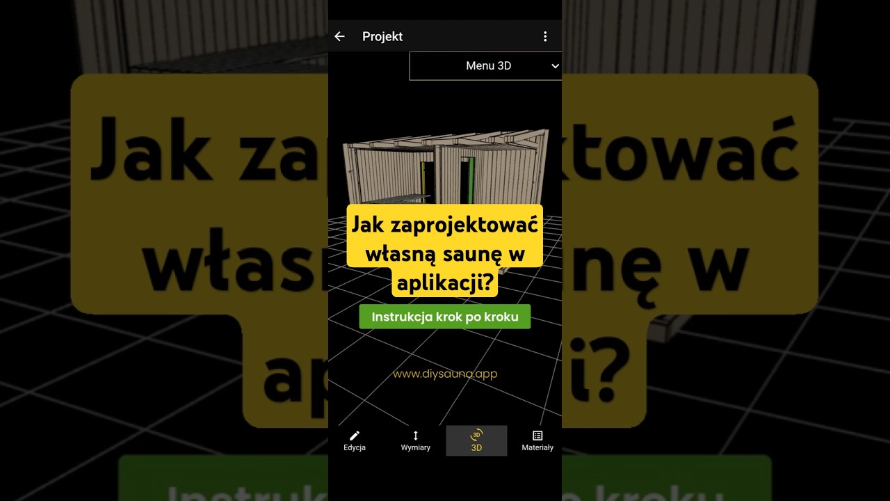 Jak zaprojektować własną saunę w aplikacji? Instrukcja krok po kroku#diy #sauna #majsterkowanie