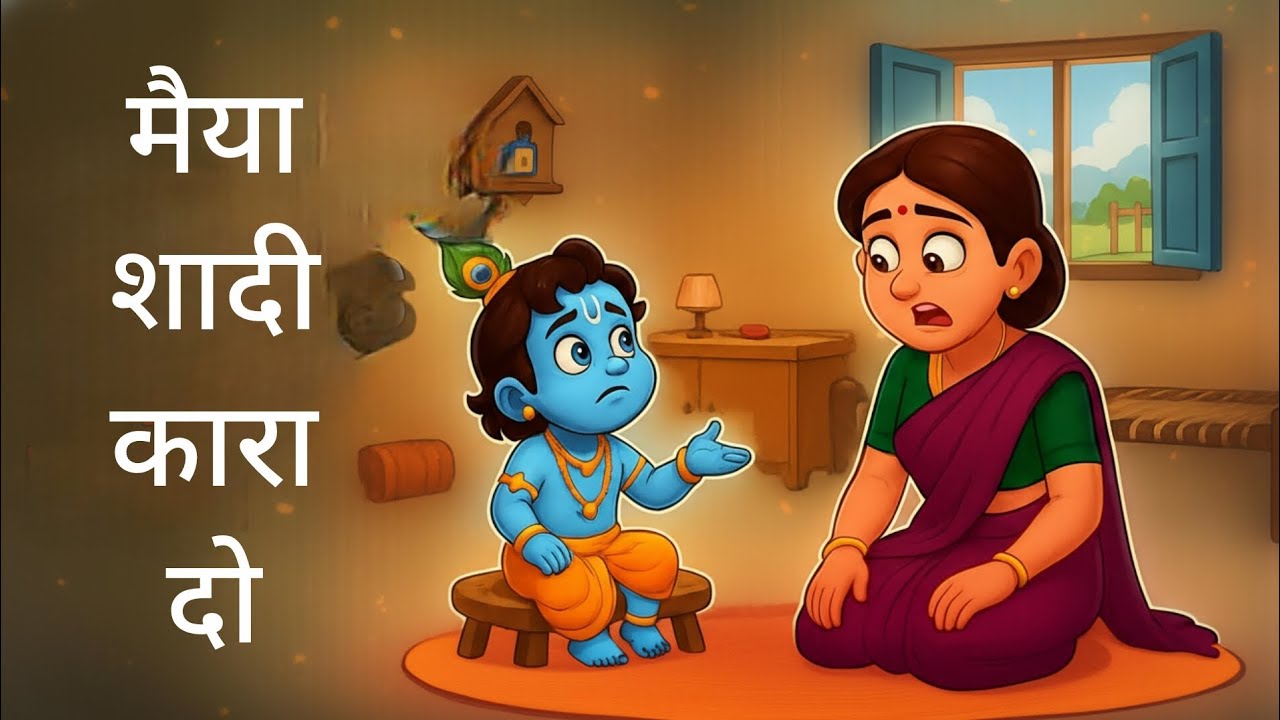कन्हैया ने शादी की जिद्द की | cartoon | panchatantrastories |animation|