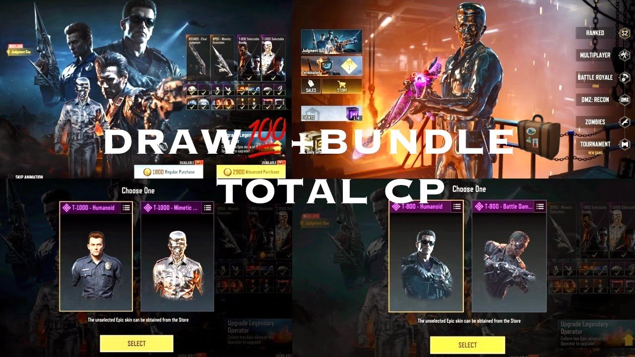  CODM x TERMINATOR 2: NEW JUDGEMENT DAY DRAW💯T-1000 SERIES BUNDLE🧳TOTAL CP✌️#codm#gaming#video 