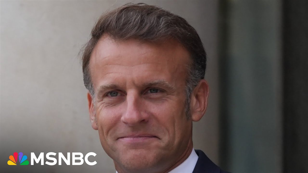 French president calls Trump after motorcade blocks his car