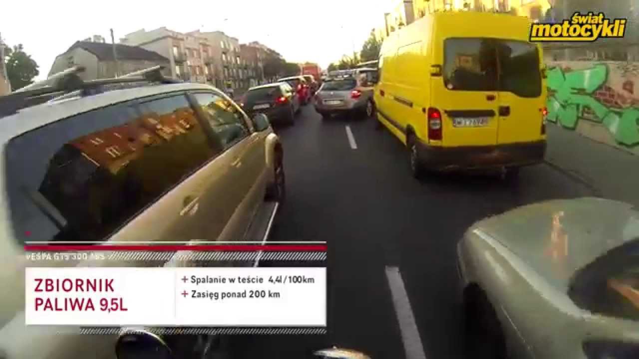 Test skutera Vespa GTS 300 I test ride
