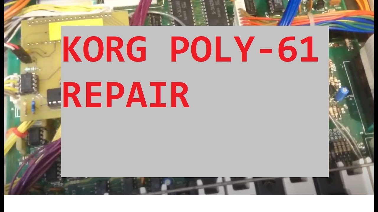 KORG Poly-61. Some info about and a look inside my two rescued synths