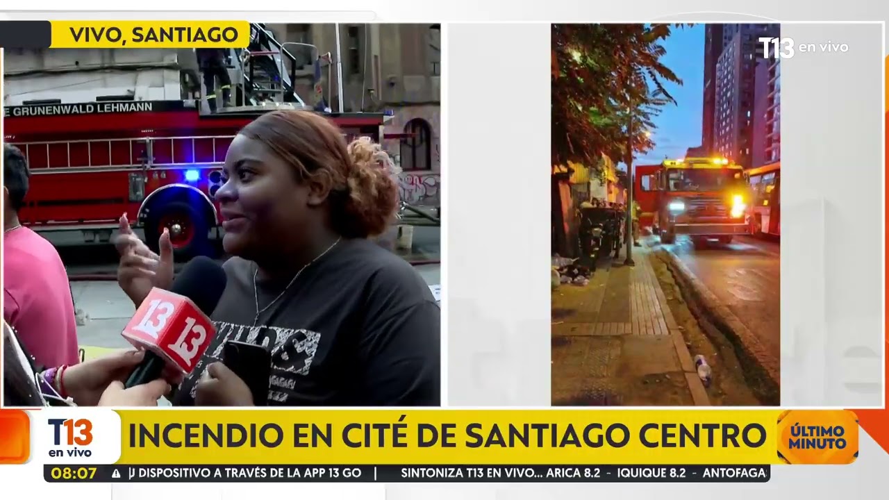 Incendio en cité en Av. Santa Rosa: evacúan a más de 100 personas
