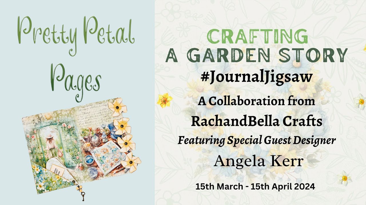 Crafting a Garden Story #journaljigsaw - 5 Ideas for Pretty Petal Pages