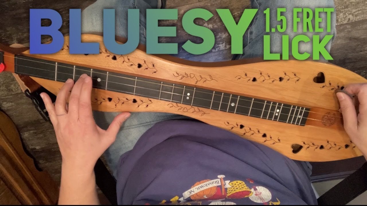 Dulcimer Lesson 1.5 Fret Bluesy Lick for Intermediates | Folkcraft with FREE TAB