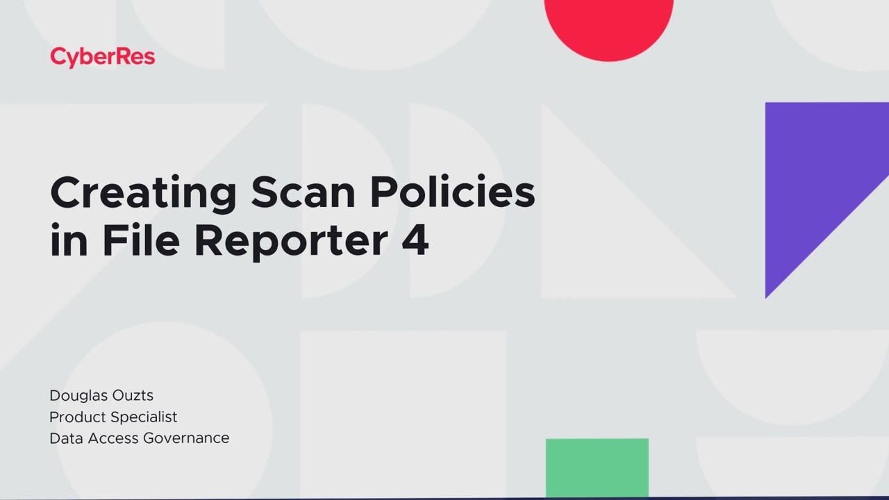 How to Create Permissions Scan Policies in File Reporter | OpenText Data Access Governance (DAG)