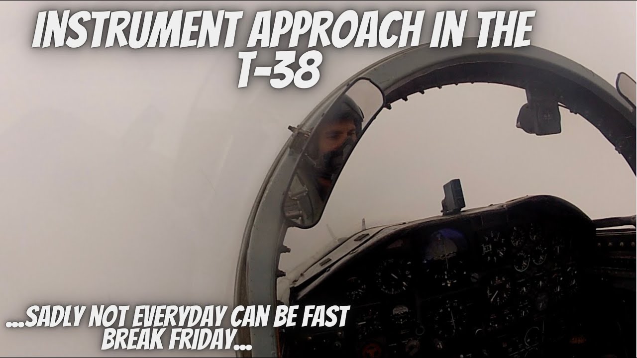 T-38 War Talon IFR Recovery - From The Cockpit!