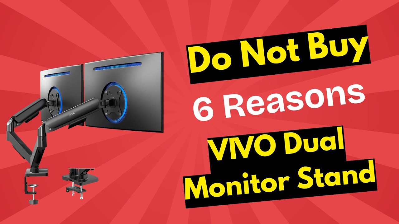 VIVO Dual Monitor Stand Review (Brutally Honest) | Don’t Waste Your Money!