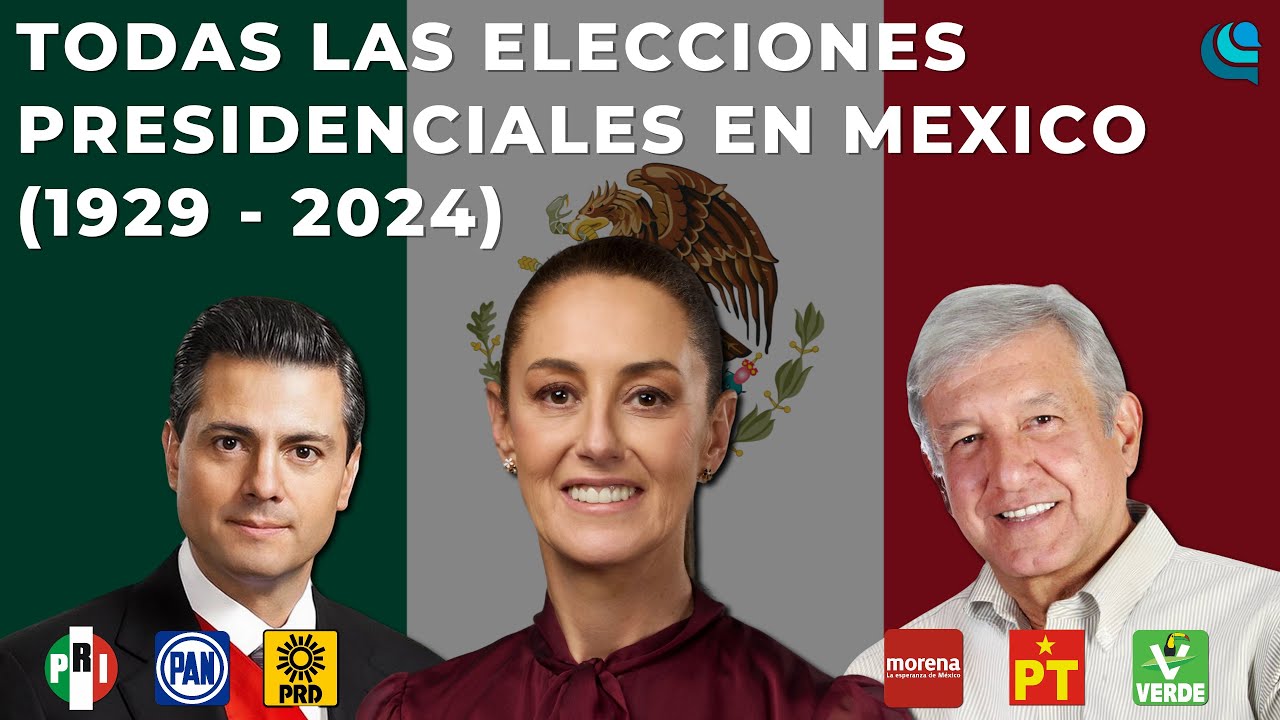 TODAS las Elecciones Presidenciales de México (1929 - 2024)