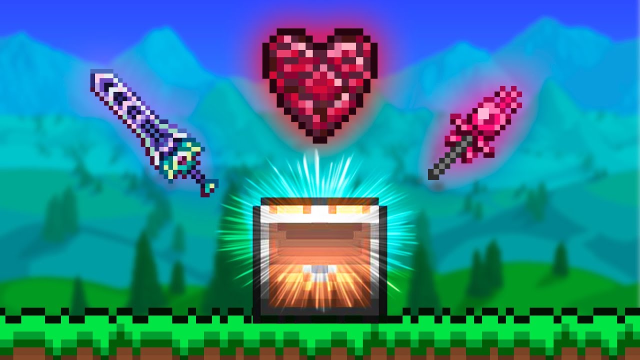 TERRARIA MAS... OS BAÚS SÃO COMPLETAMENTE ALEATÓRIOS