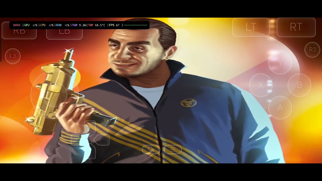 تشغيل لعبة GTA 4 عل محاكي GAMEHUB بفرمات عالية وسلاسة في الاداء وحرارة قليلة 