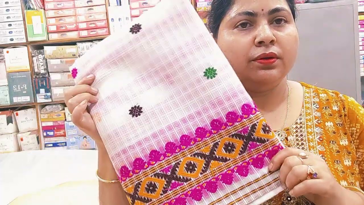 অসমীয়া চাদৰ মেখেলা ❤️ white collection Mekhela Sador//virel video//❤️❤️