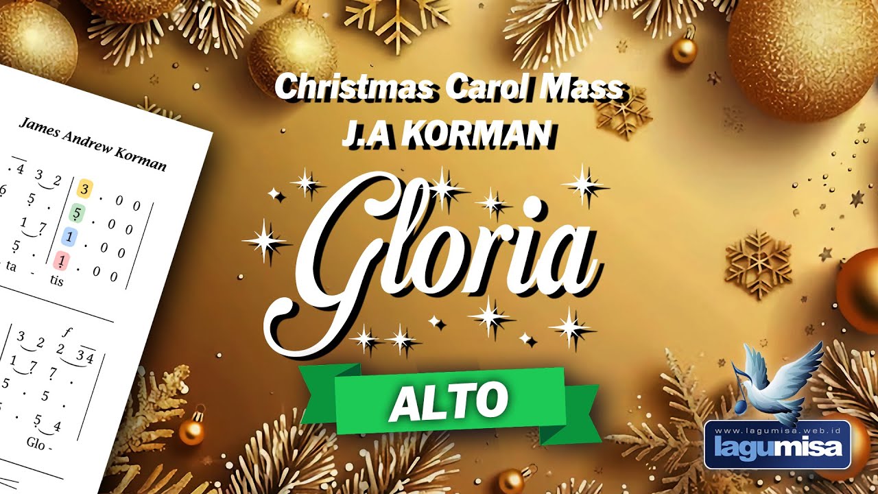 GLORIA (Natal) J.A Korman - Christmas Carol Mass - ALTO Part