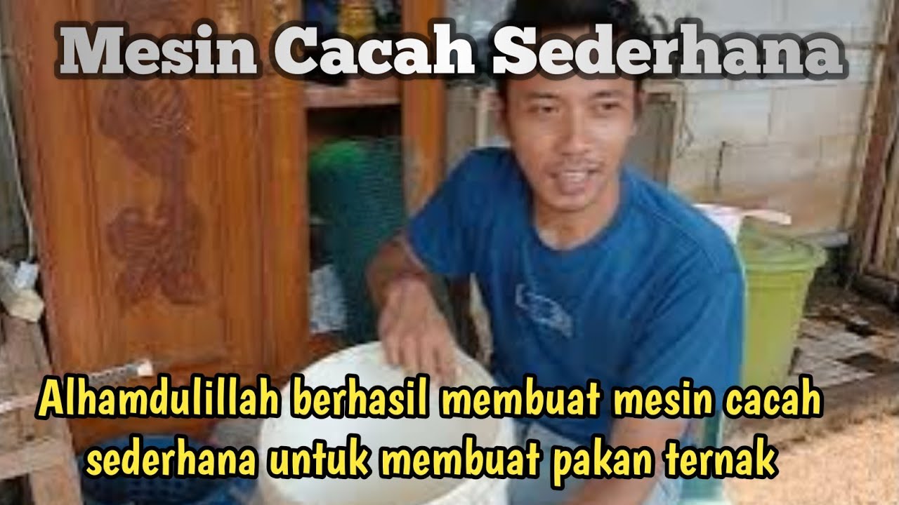 Eksperimen membuat mesin cacah biar mudah bikin pakan ternak