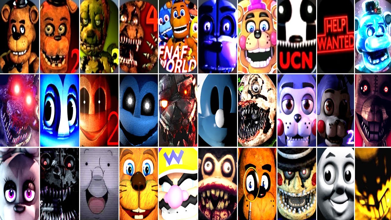 Evolution World of Jumpscares in FNAF! (2014-2020)
