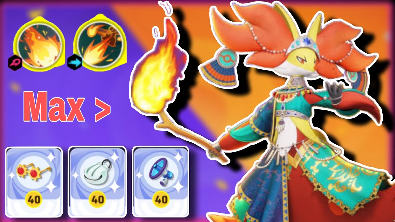 I Maxed Held Items For Delphox in Pokémon Unite || PokeTeraYT