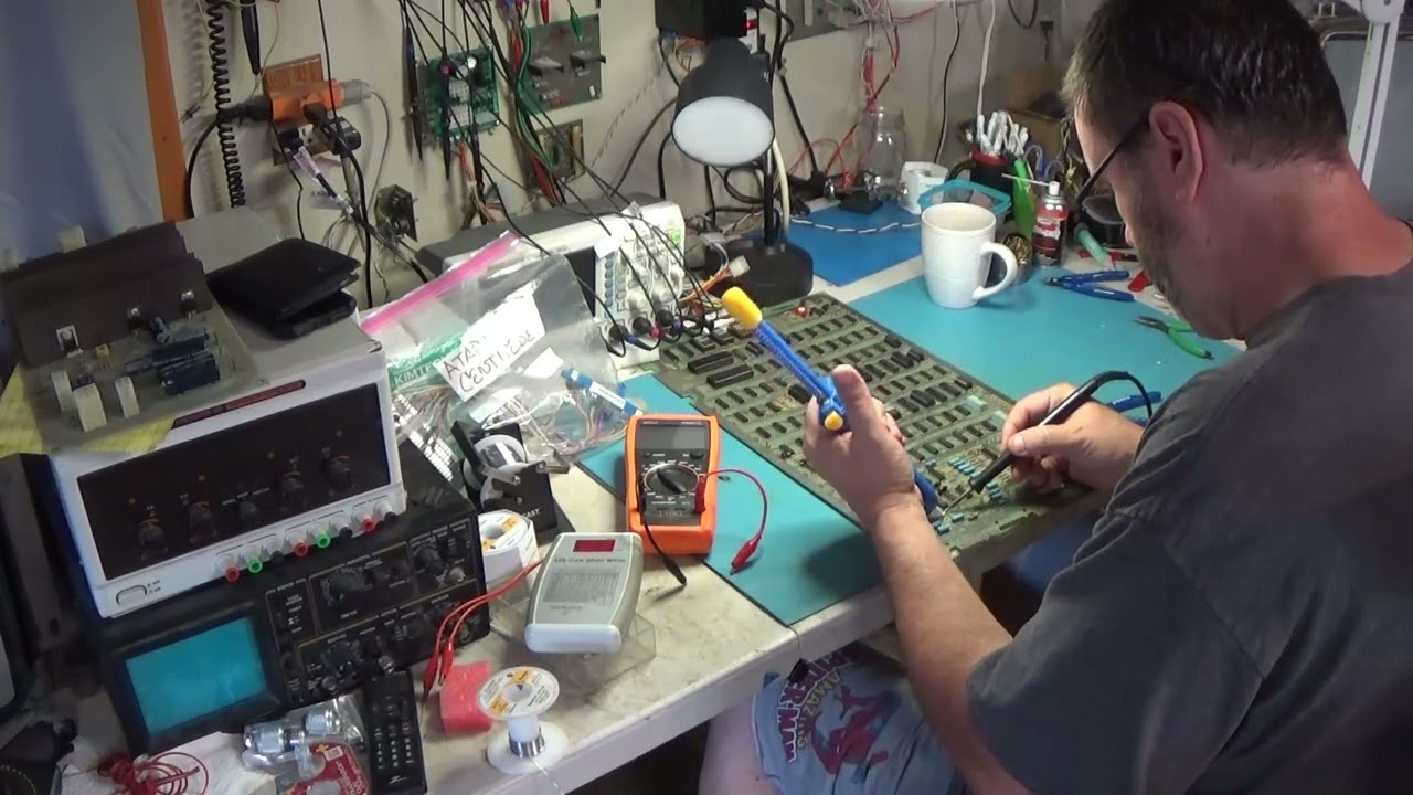 1980 Atari Centipede Arcade PCB Repair + Atari ARII Power Supply Refurb!   8-20-2024