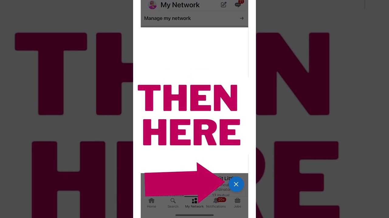 The LinkedIn app has an update.