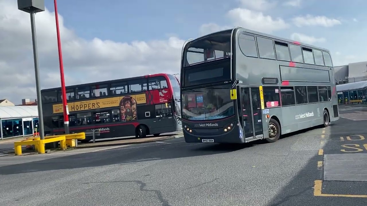 National Express West Midlands Enviro 400 4764 Bus Route 74 Birmingham 