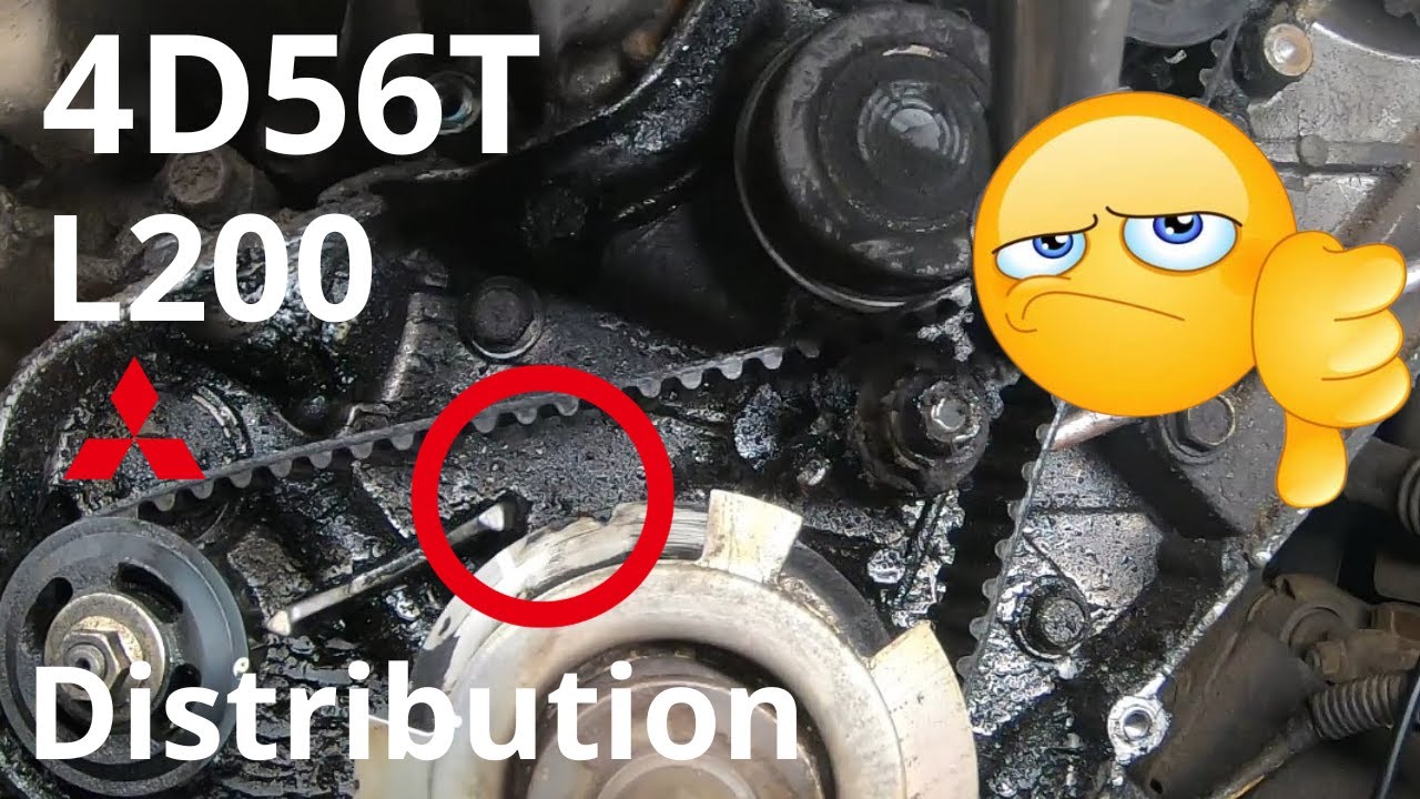 L200 Courroie de distribution, remplacement. Moteur 4D56T L200K74, Mitsubishi - Tuto Mécanique