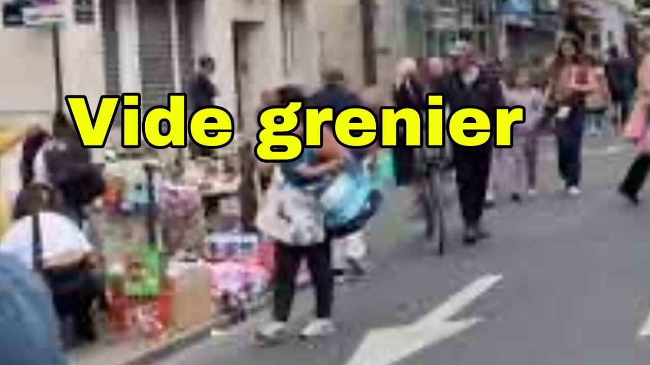 VIDE GRENIER -Marché au puces 22 -Mai 2022  جولة في سوق شعبي في باريس لا يفوتك